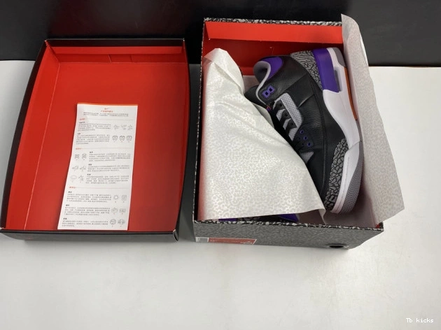 Rep TBK Air Retro Court Purple 050 CT8532 Jordan 3 Black 0707